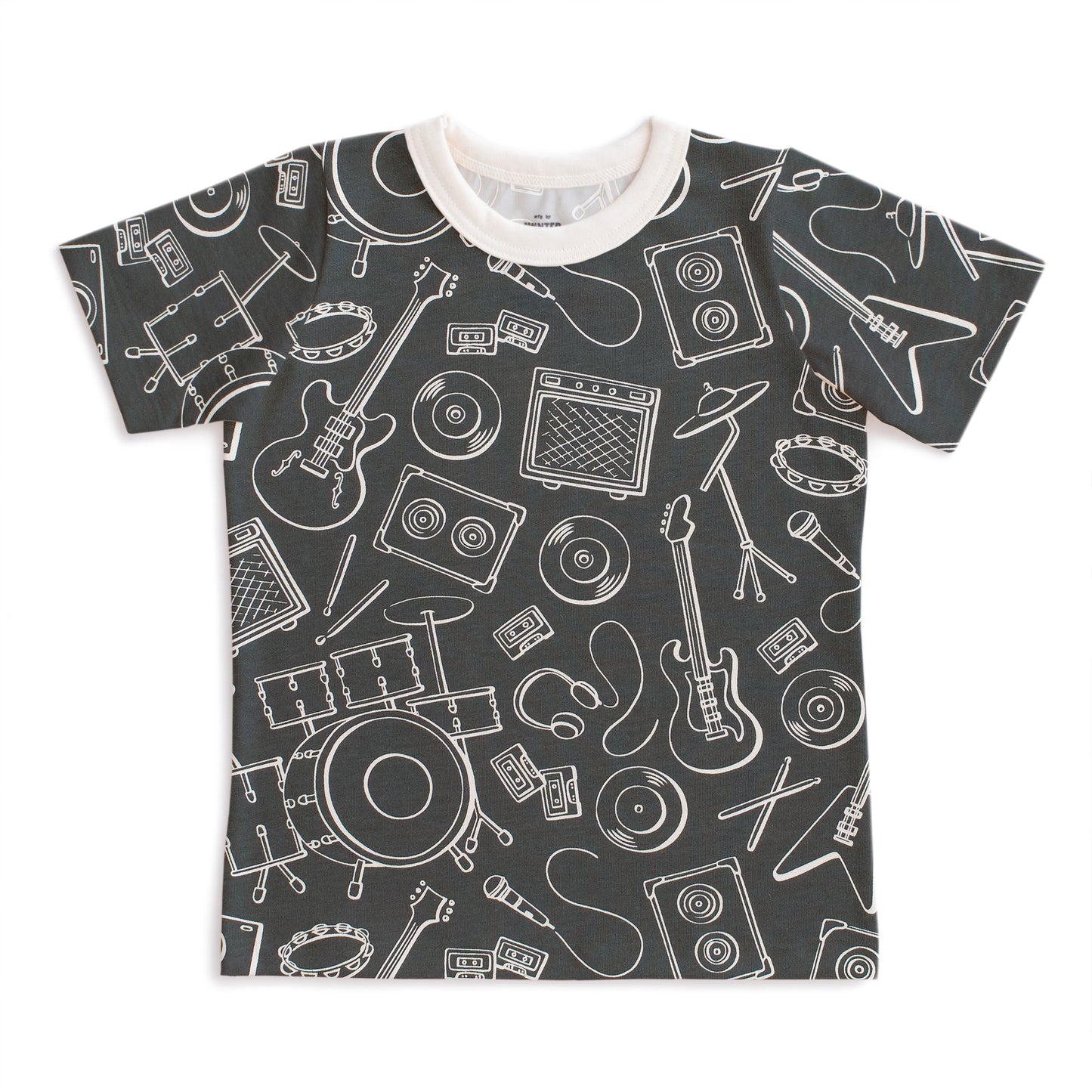 Winter Water Factory organic Short sleeve t-shirt- charcoal rock band