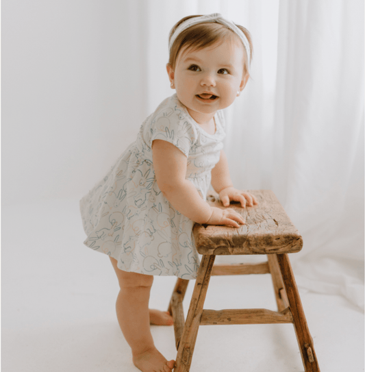 Bunnies Organic Cotton Twirl Dress - Finn + Emma