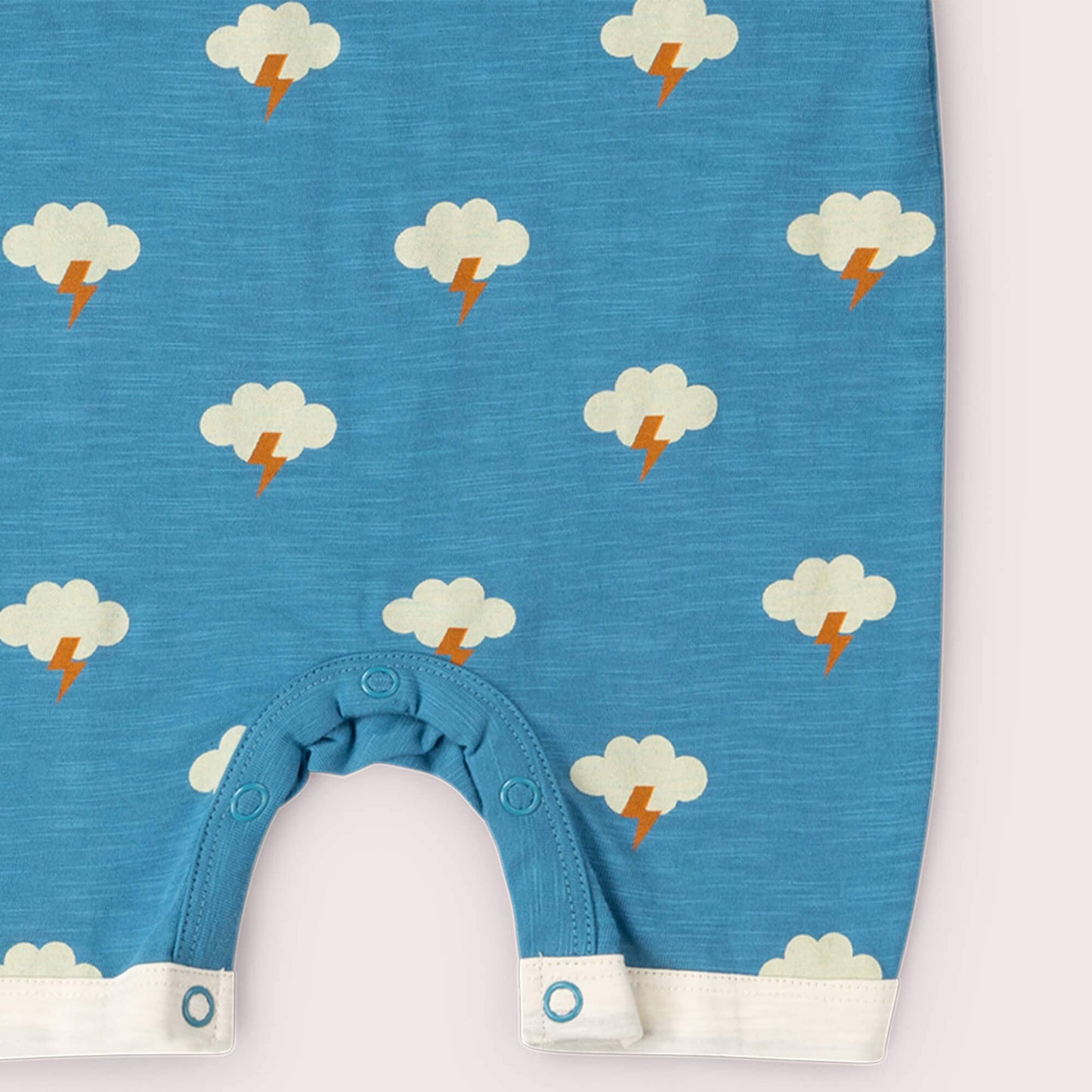Organic Cotton Shortalls - Blue Clouds