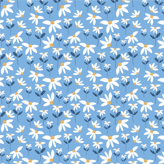 Winter Water Factory Sleeveless dress- blue daisy