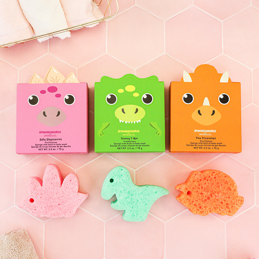 Body Wash Buffer 3-Pack - Dinosaurs