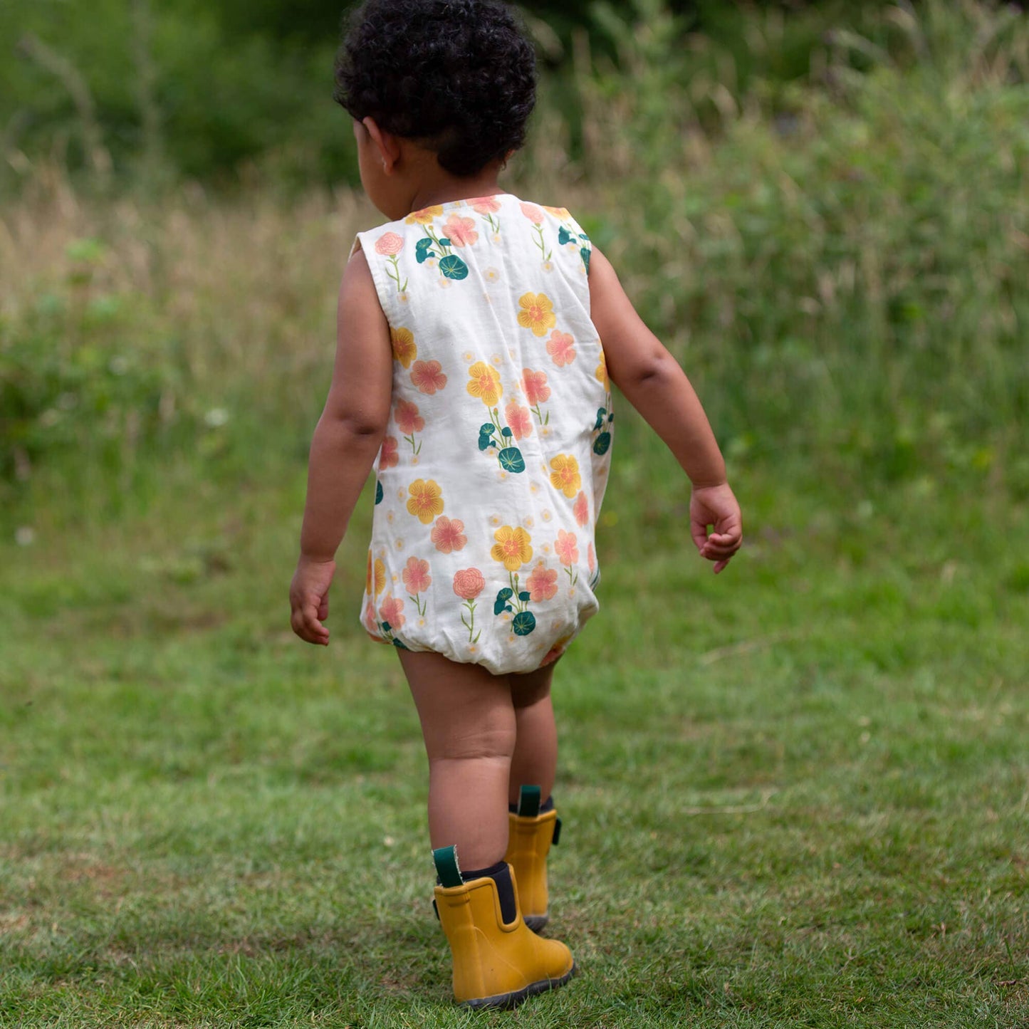 Organic Cotton Bubble Bodysuit - Flora | Little Green Radicals