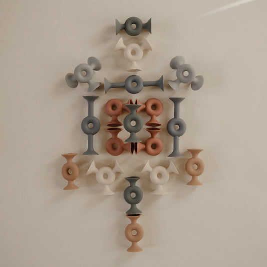 Mushie Silicone suction builders- donut