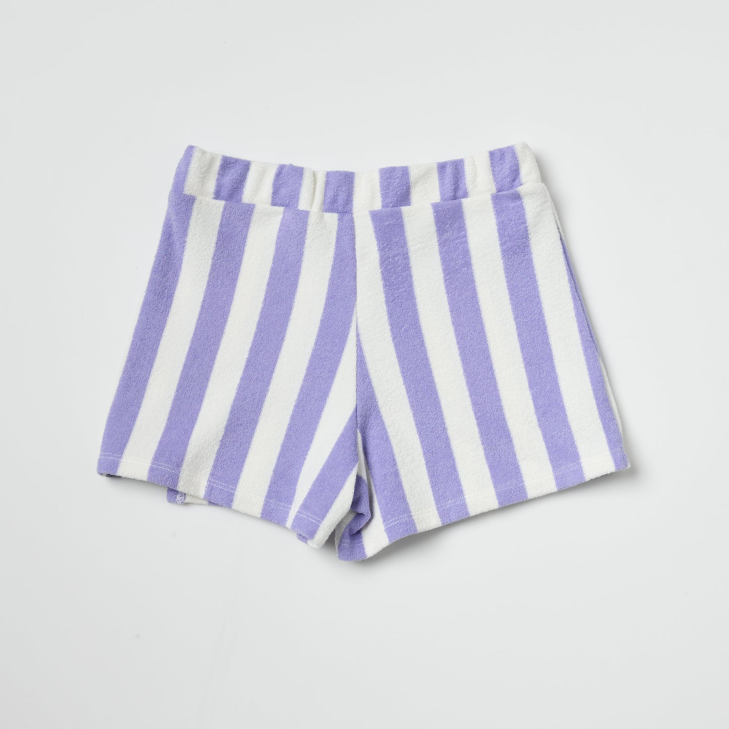 Organic Cotton Purple Striped Terry Skort