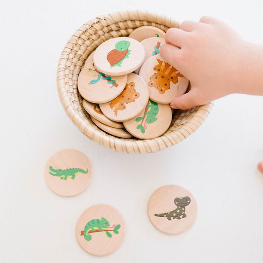 Bannor Toys Reptiles Matching Tiles