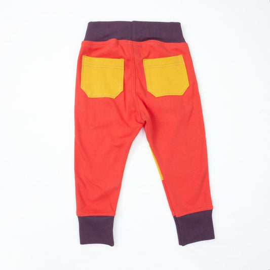 Peace House Studio Organic Colorblock joggers- toddler, various colors*