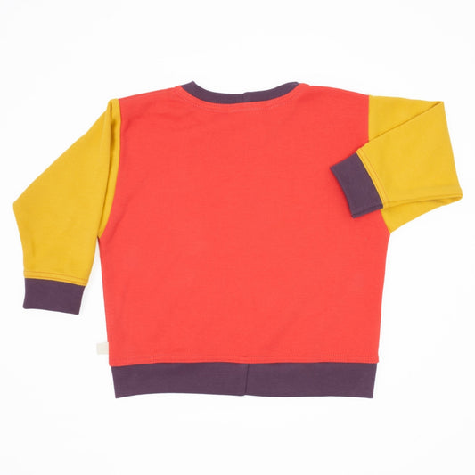 Peace House Studio Organic Colorblock sweatshirt- toddler, various colors*