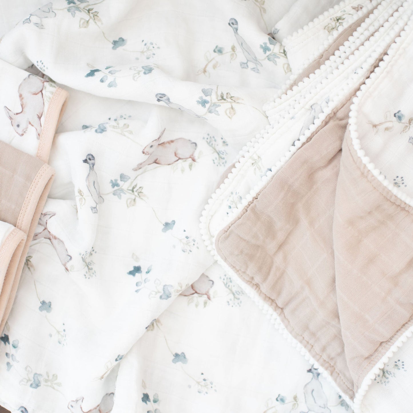 Fawn & Foster Muslin gauze swaddle blanket- ivy hollow*