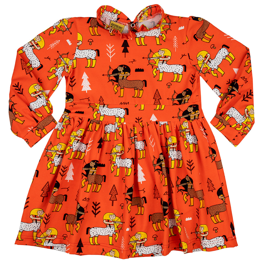 Raspberry Republic Organic Long Sleeve Dress- Tomato Enchanted Forest 3-5Y (104/110) Raspberry Republic Organic Long Sleeve Dress- Tomato Enchanted Forest 3-5Y (104/110)