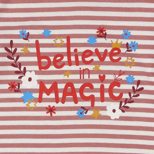 Lilly + Sid Magic stripe top, closeup