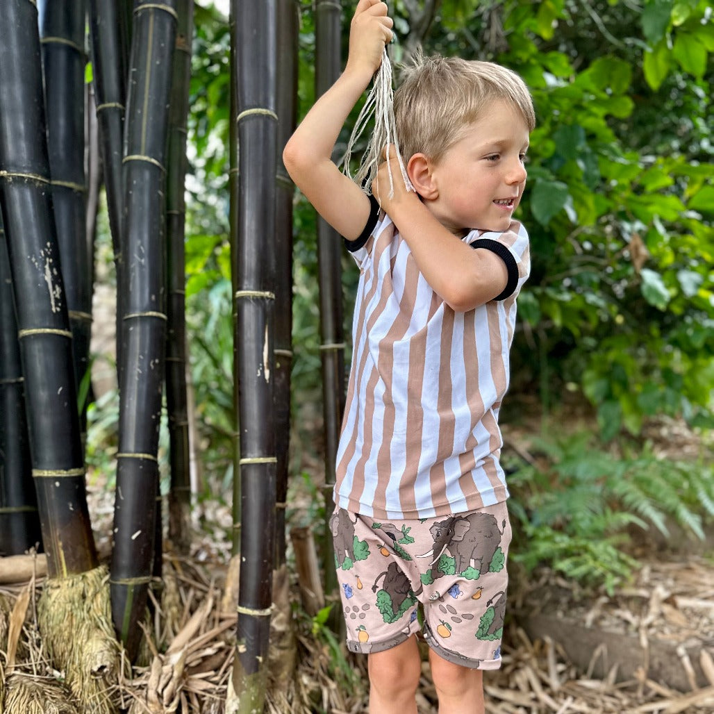 Raspberry Republic Organic Shorts Woolly Mammoth The Green Crib & Kid