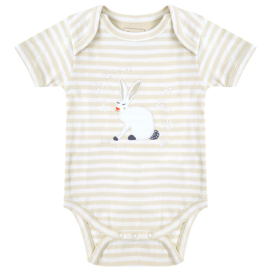 Piccalilly 2 pack bodysuits- cotton tail