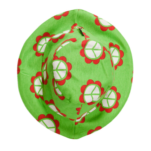 Moromini organic Bucket hat- peace flower