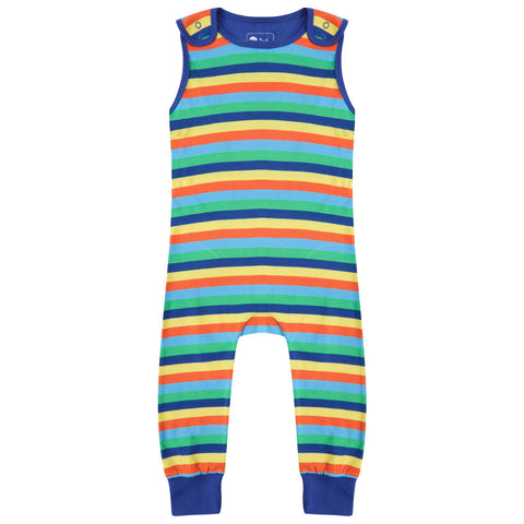 Piccalilly Dungarees- rainbow stripe