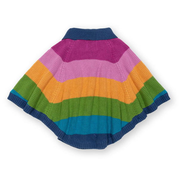 Kite Clothing Organic Rainbow poncho, back