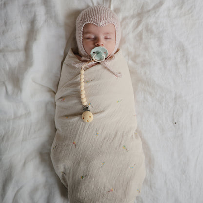 Muslin swaddle blanket, various colors*