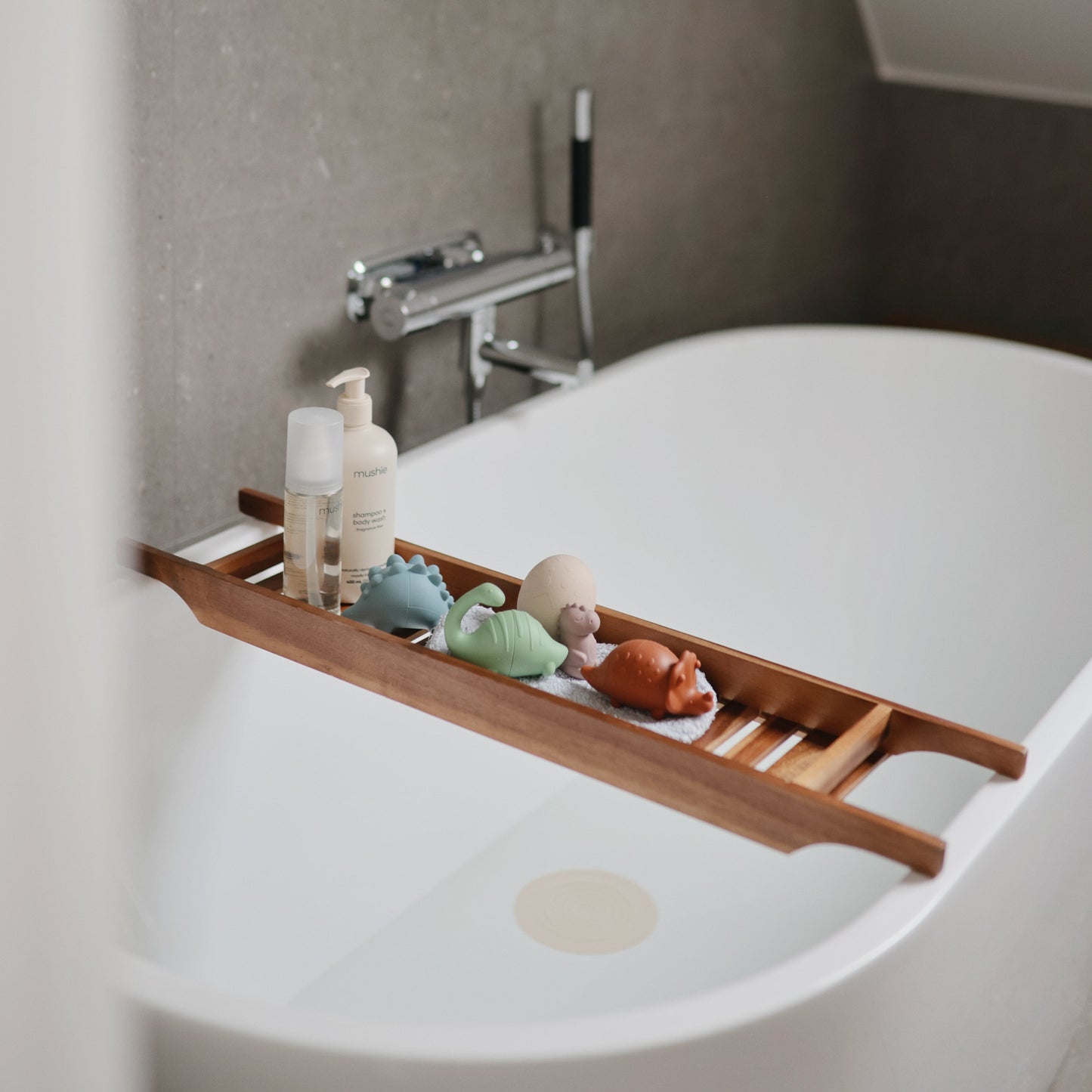 Silicone Bath Essentials Kit - Dinosaur Theme | Mushie