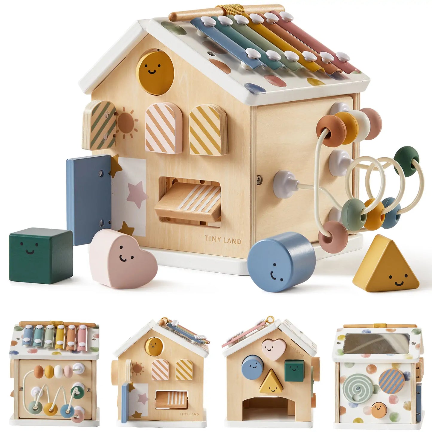 Cottage Activity Cube - Morandi