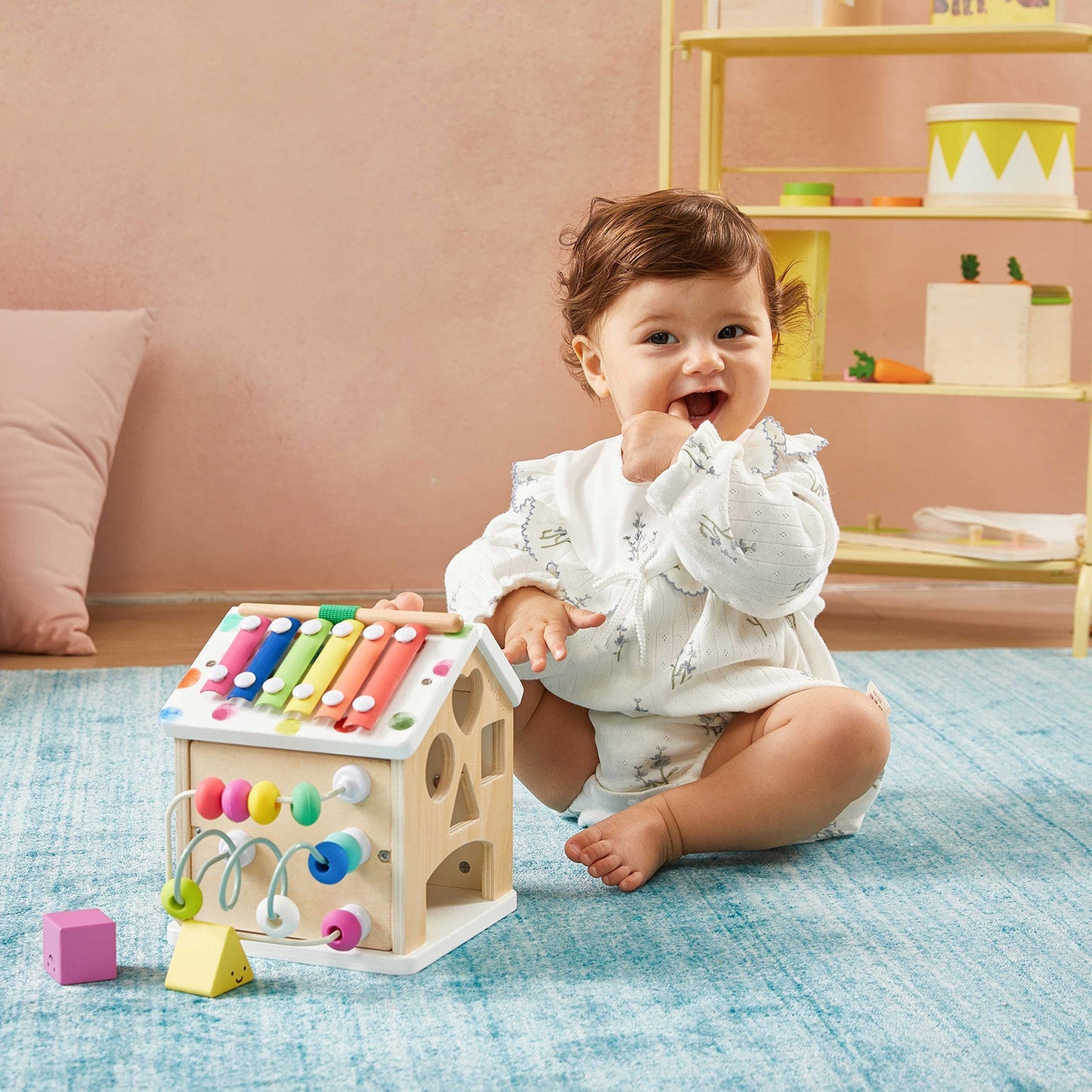 Cottage Activity Cube - Rainbow