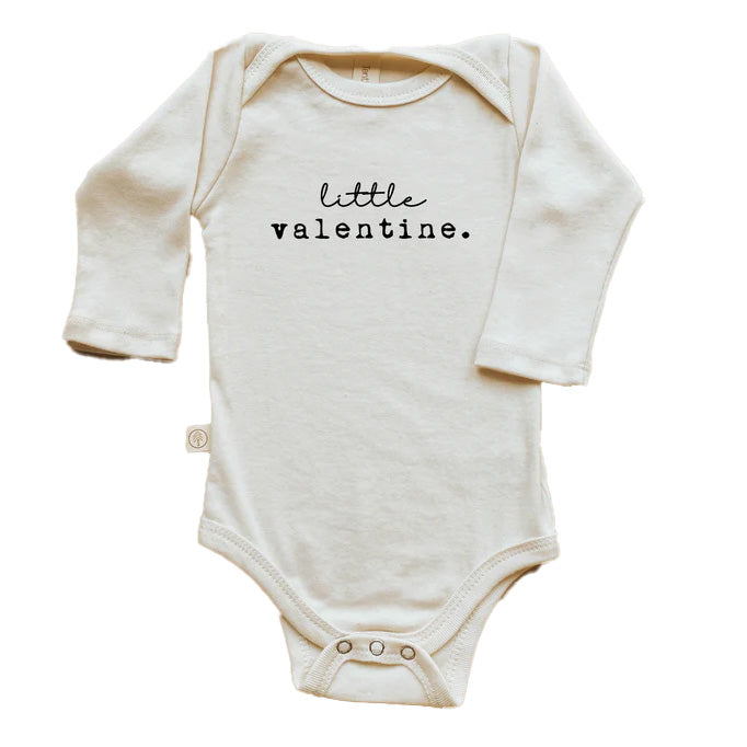 Organic Baby Bodysuit Long Sleeve- Little Valentine