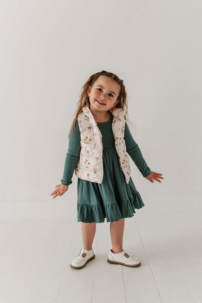 Puffer Vest - Meadow Bloom