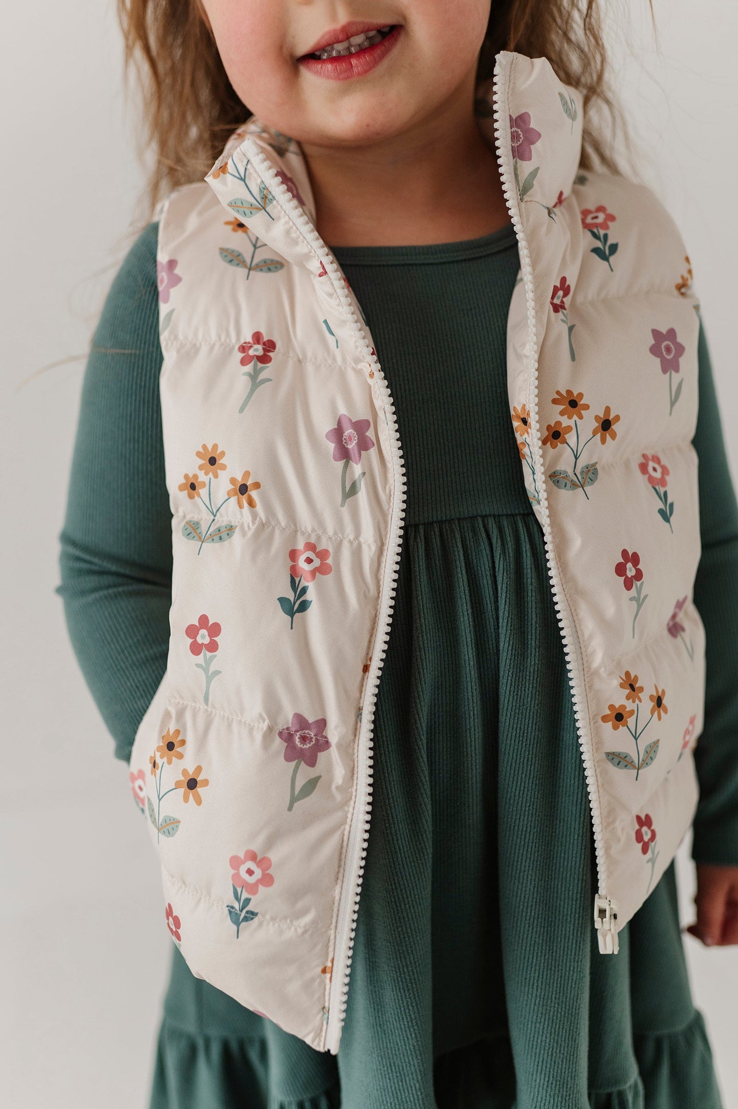 Puffer Vest - Meadow Bloom