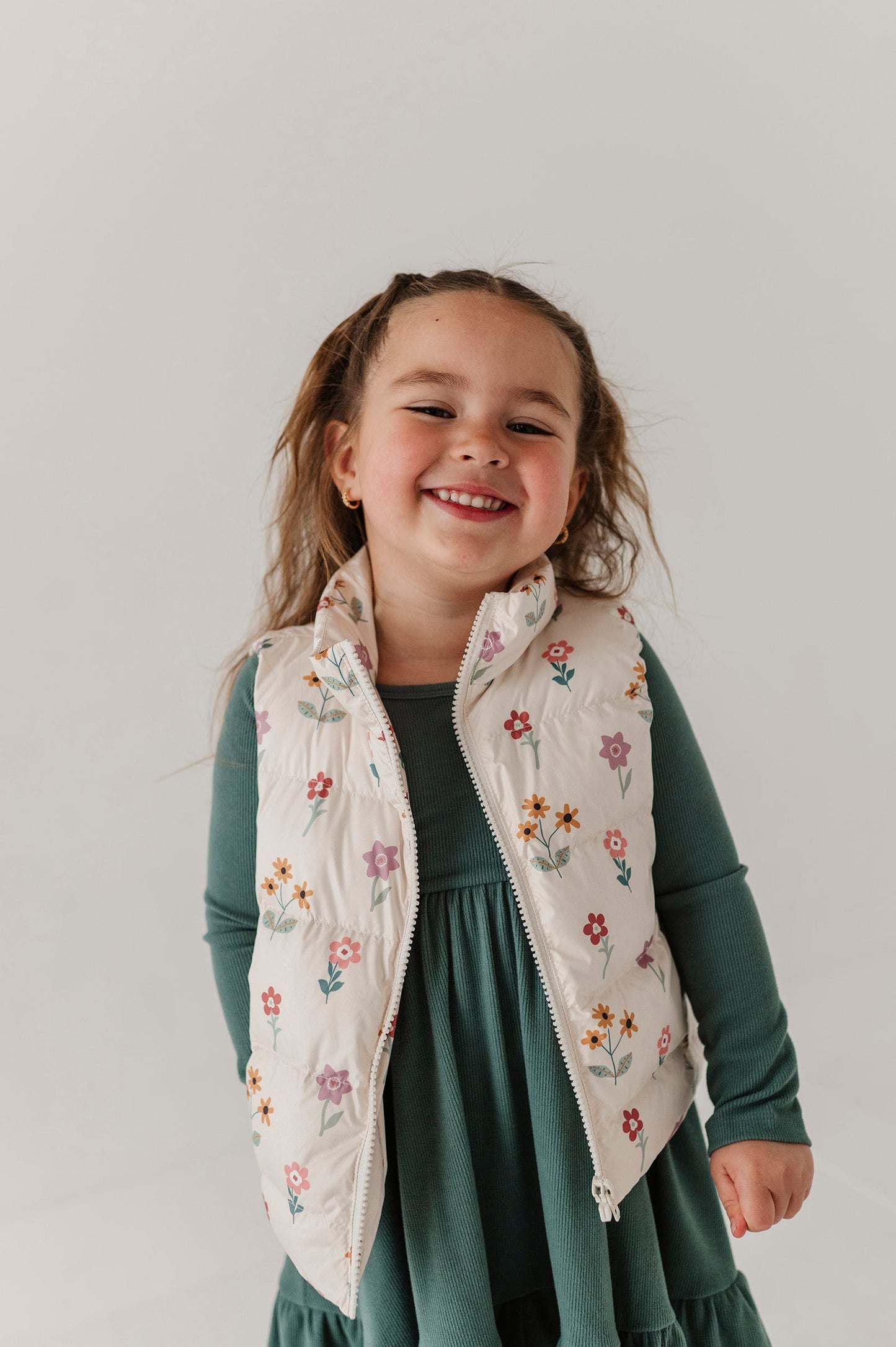 Puffer Vest - Meadow Bloom