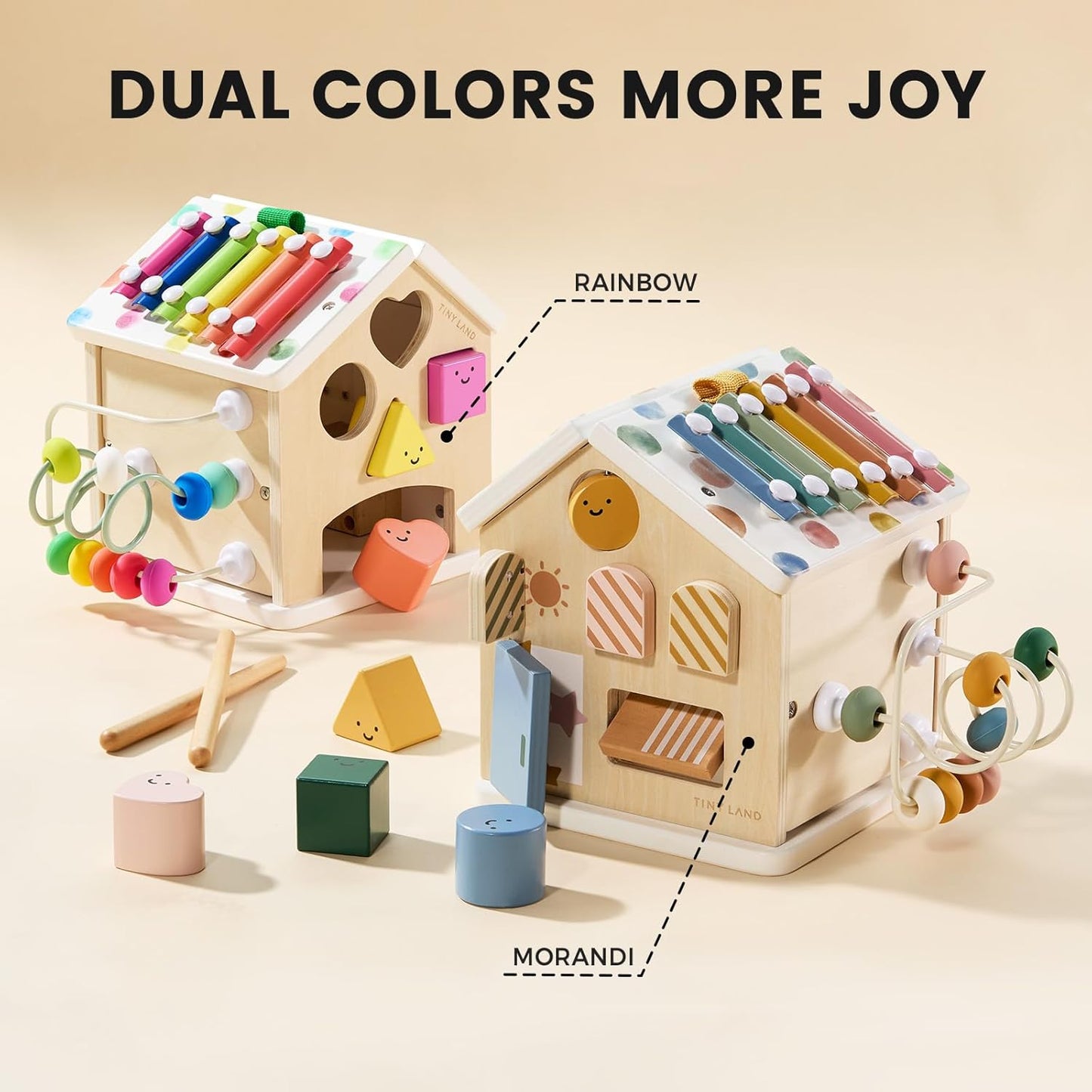 Cottage Activity Cube - Morandi
