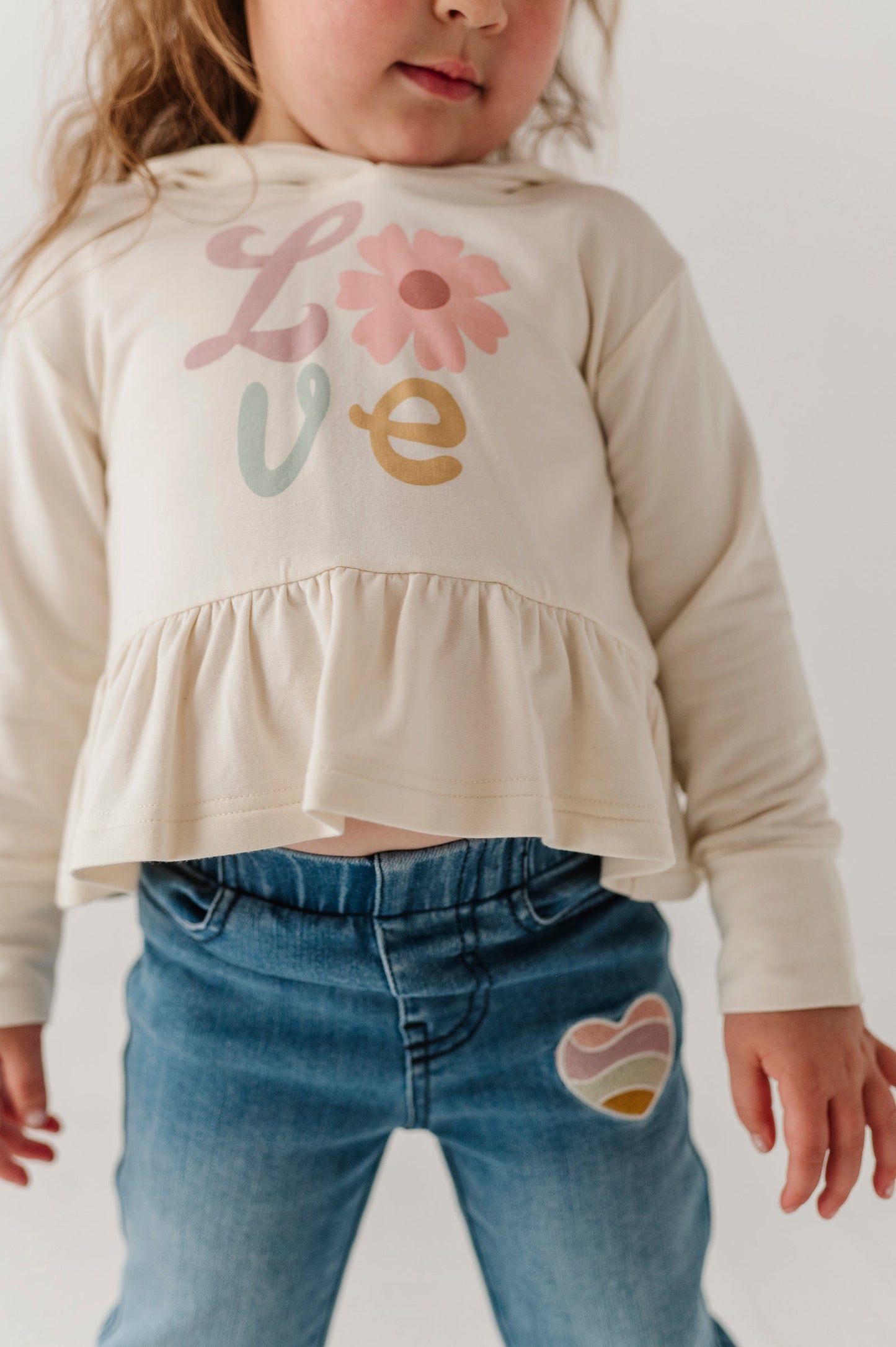 Bamboo Peplum Hoodie - Daisy Love