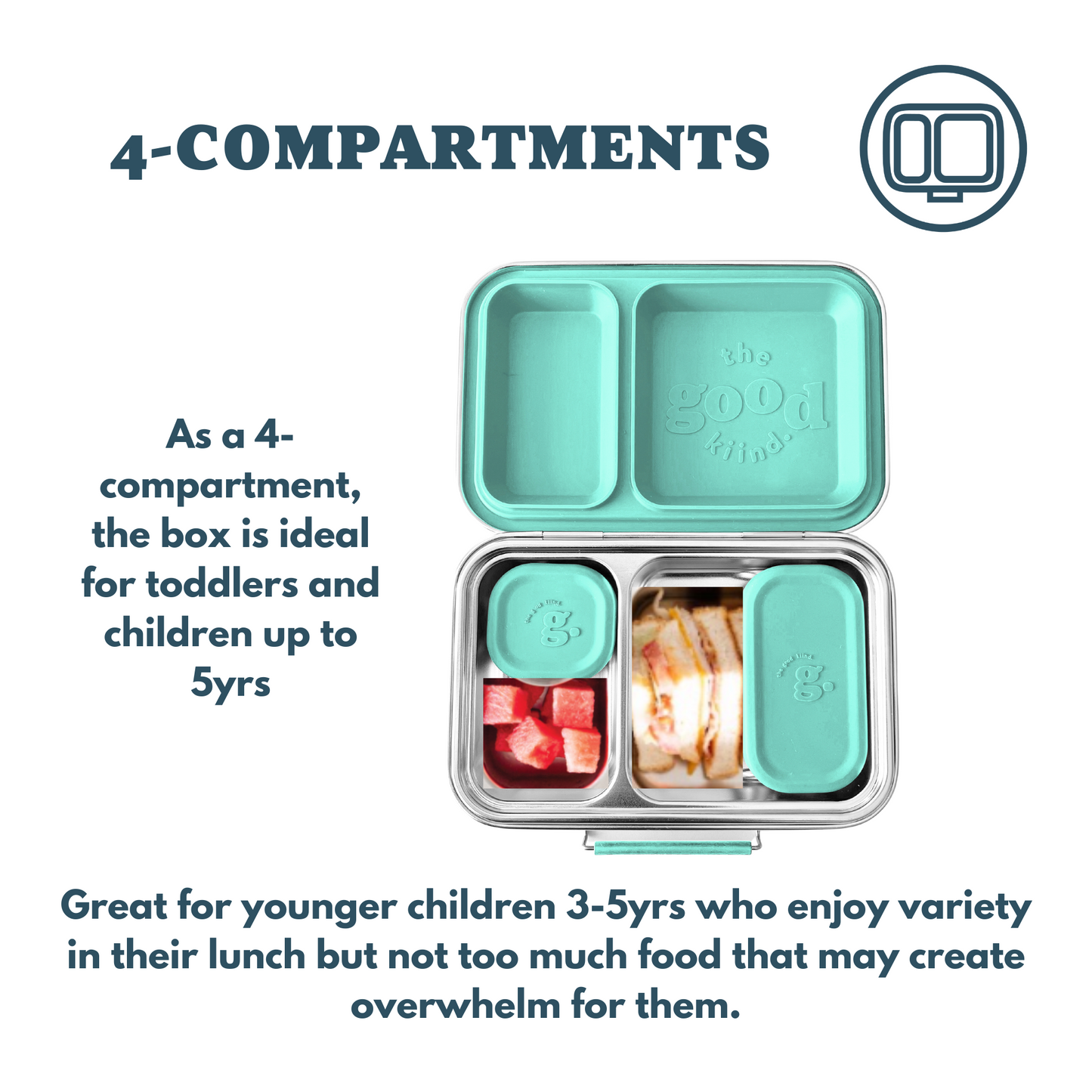 The Snacker™ Lunch Box, Plastic-Free