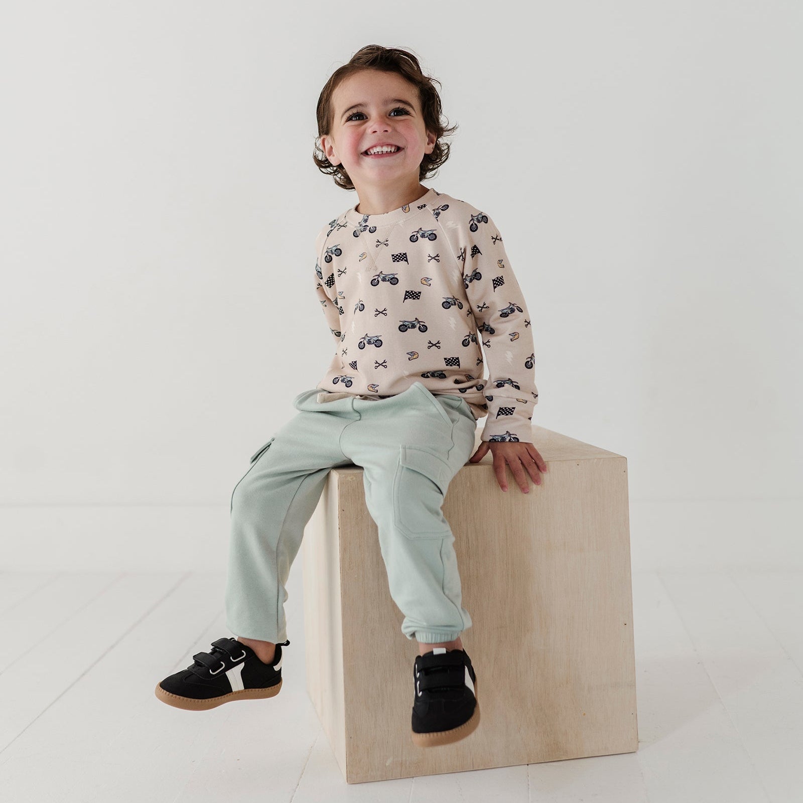 Boys Bamboo Terry Cargo Pants - Durable Kids Pants | babysprouts