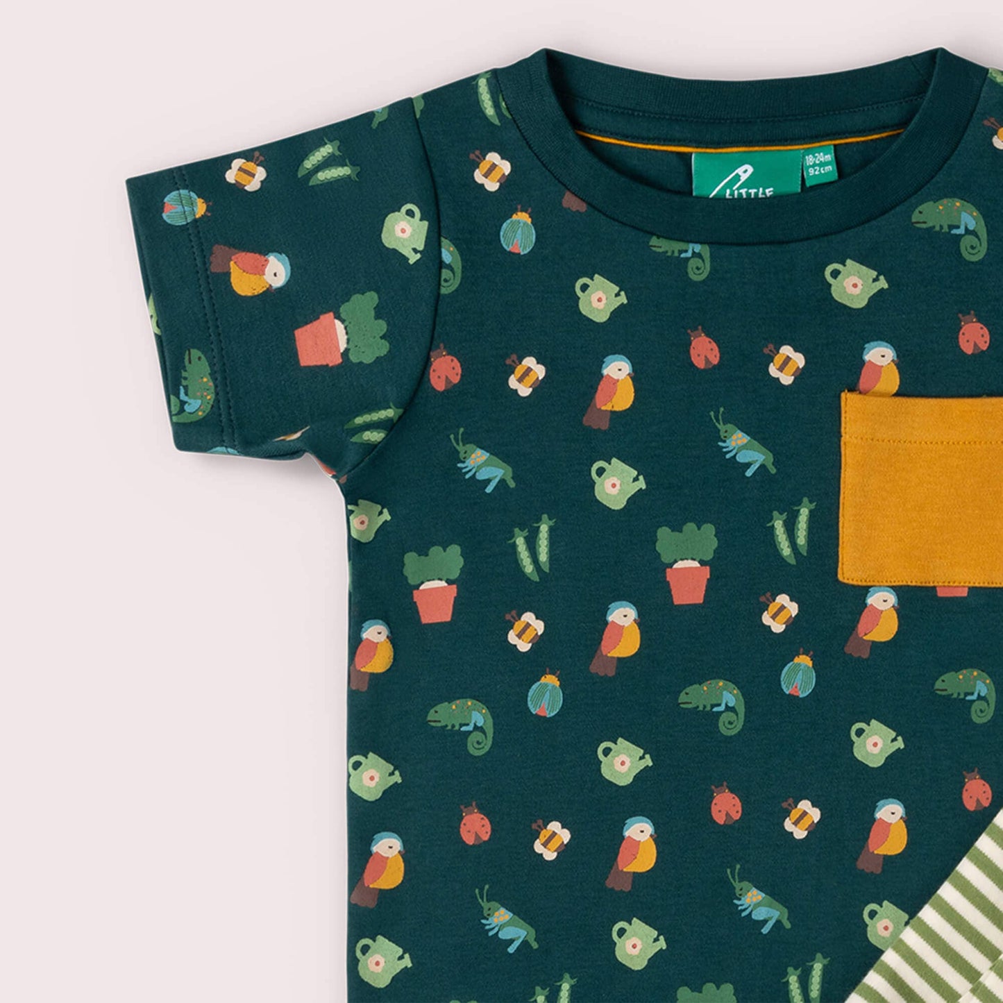 Organic Cotton T-Shirt & Jogger Playset - Spring Garden | Little Green Radicals