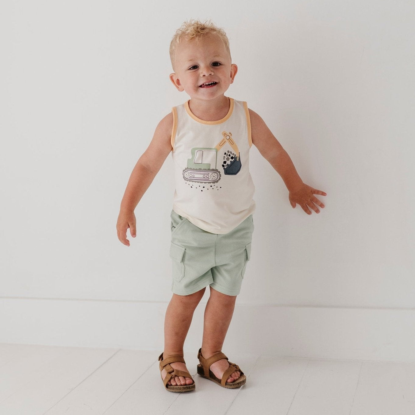 Boys Bamboo Terry Cargo Shorts  | babysprouts