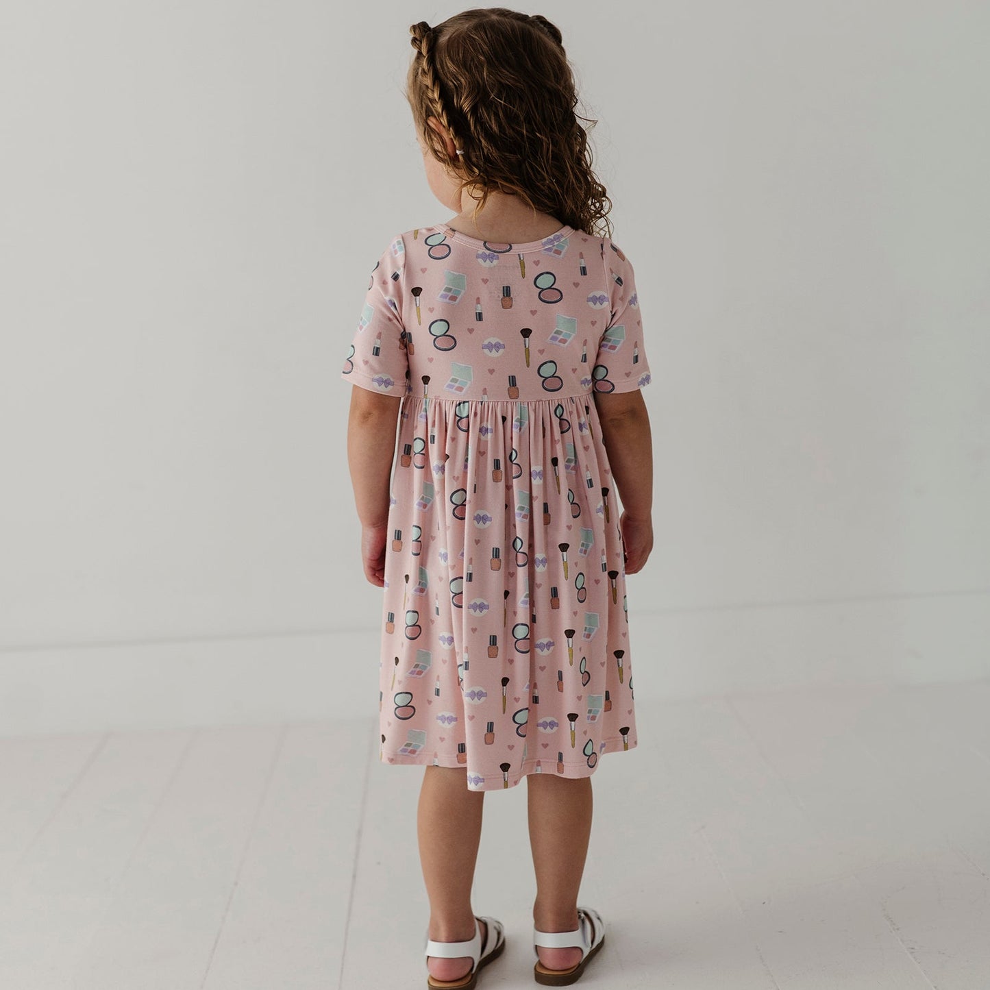 Girls Bamboo Viscose Short Sleeve Henley Dress - Kids Dress | babysprouts