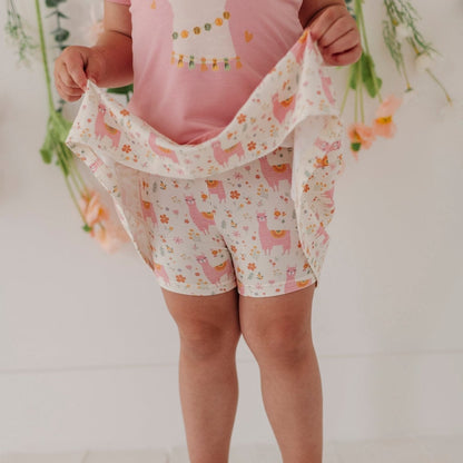 Girls Bamboo Viscose Skort with Built-In Shorts | babysprouts