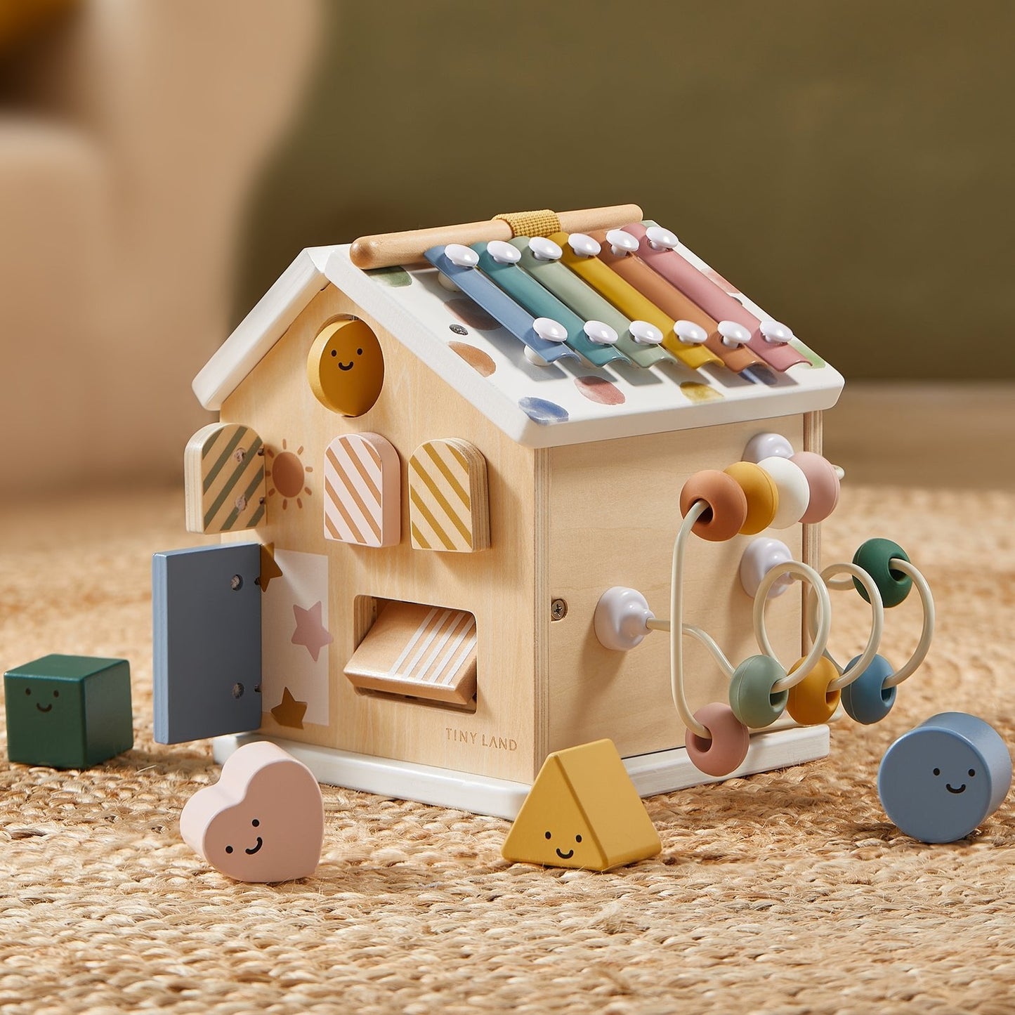 Cottage Activity Cube - Morandi