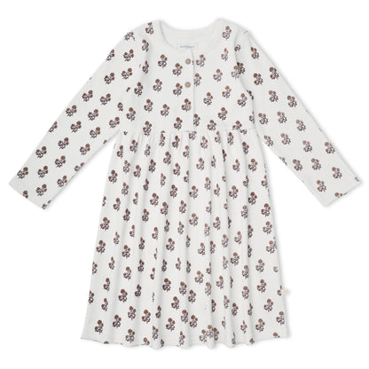 Organic Cotton Buttoned Dress - Loom