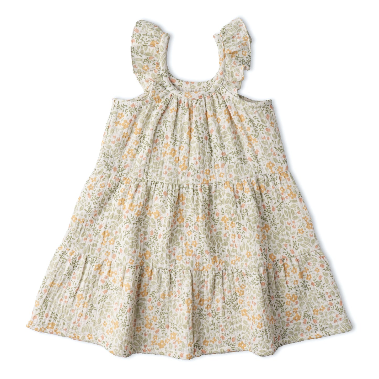 Organic Cotton Ruffle Tiered Dress - Bloomfield