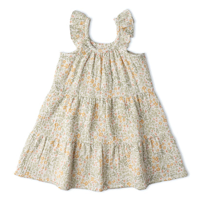Organic Cotton Ruffle Tiered Dress - Bloomfield