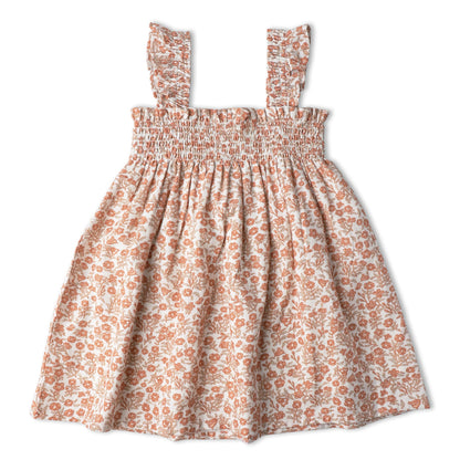 Organic Cotton Smocked Sundress - Sienna