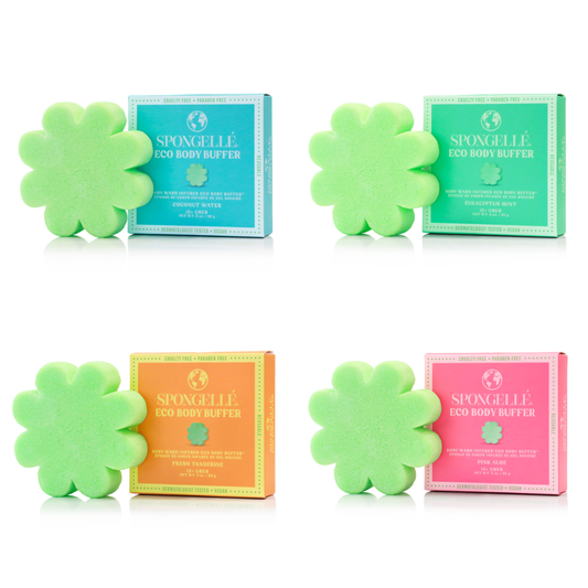 Spongellé Eco Body Buffer Assorted Pack – 4 Fragrances