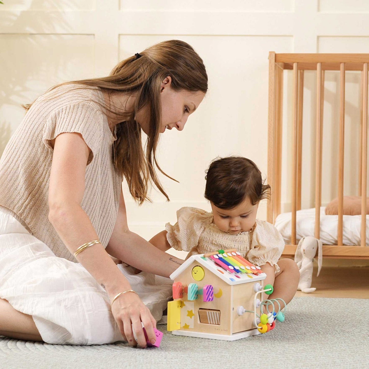 Cottage Activity Cube - Rainbow