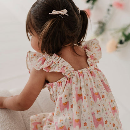 Girls' Drop-Waist Peplum Dress - Gauze | babysprouts