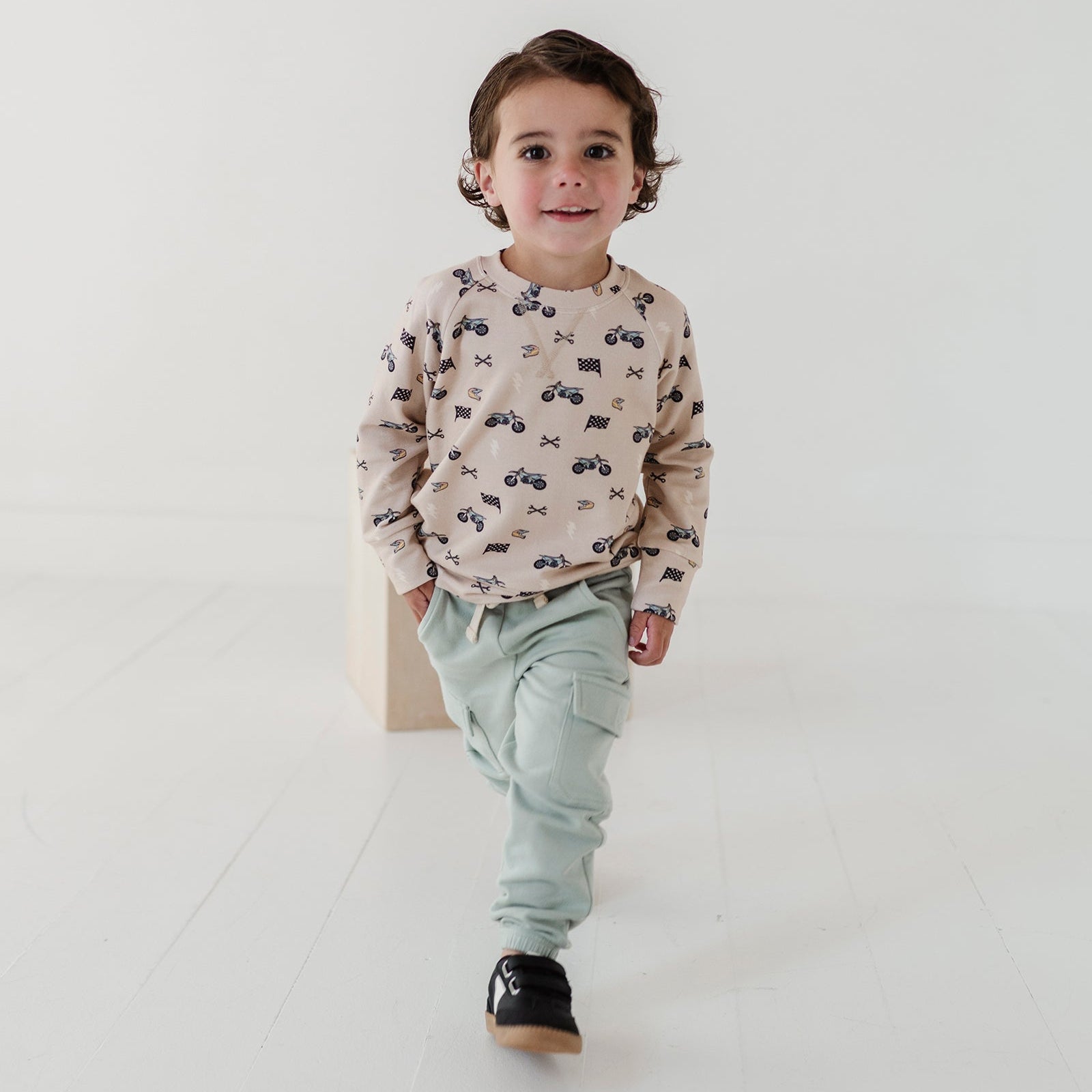 Boys Bamboo Terry Cargo Pants - Durable Kids Pants | babysprouts