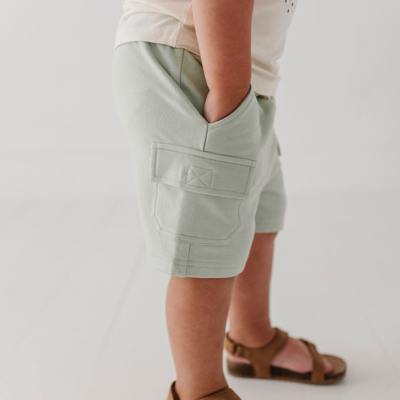Boys Bamboo Terry Cargo Shorts  | babysprouts