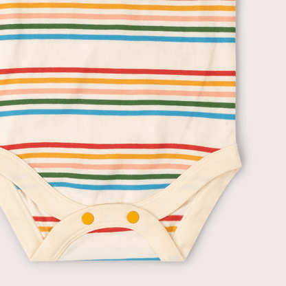 Organic Cotton Bodysuit 2 Pack - Vintage Rainbows | Little Green Radicals