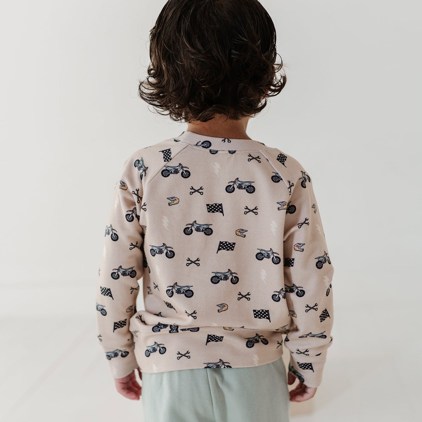 Boys Bamboo Terry Raglan Sweatshirt - Athletic Kids Top | babysprouts