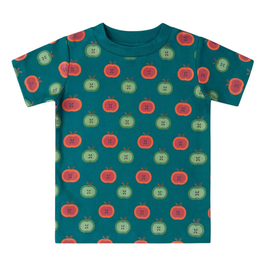 Organic Cotton Short Sleeve T-Shirt - Apples | Little Green Radicals