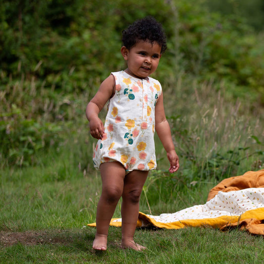 Organic Cotton Bubble Bodysuit - Flora | Little Green Radicals