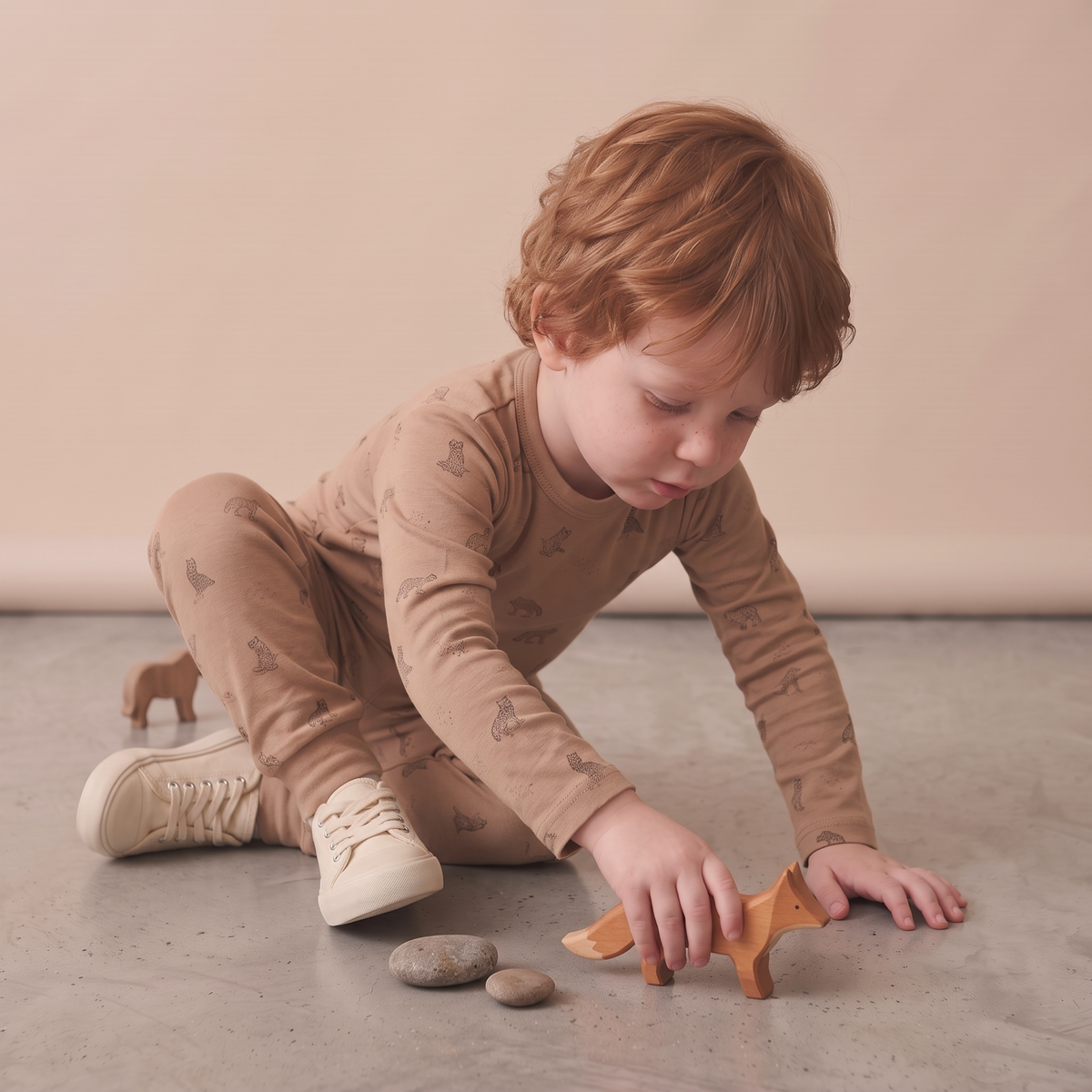Organic Cotton Tee & Pants Set - Woodland Fox